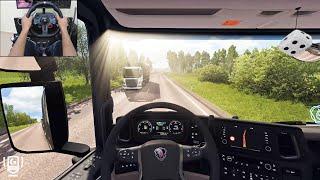 Scania S730 - To Riga  Euro Truck Simulator 2  Logitech g29 gameplay
