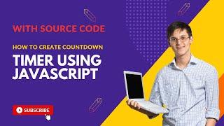 How To Create Beautiful Animated Countdown Timer Using Raw Javascript  With Source Code