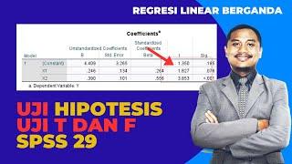 TUTORIAL PENGUJIAN HIPOTESIS PADA REGRESI BERGANDA UJI T DAN UJI F DENGAN SPSS 29