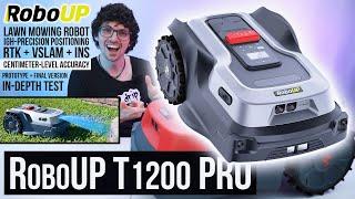 2024s Best Value Lawn Mowing Robot - RoboUP T1200 Pro Review & Test Super Precise & Silent