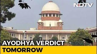 Historic Supreme Court Verdict In Ayodhya Case Tomorrow