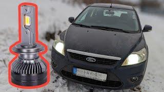 LED В FORD FOCUS 2 - КАК УСТАНОВИТЬ СВЕТОДИОДНЫЕ ЛАМПЫ В БЛИЖНИЙ СВЕТ FORD FOCUS 2 Dawnknites k5c