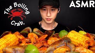 ASMR SEAFOOD BOIL MUKBANG Shrimp Mussels & Corn No Talking  EATING SOUNDS  Zach Choi ASMR