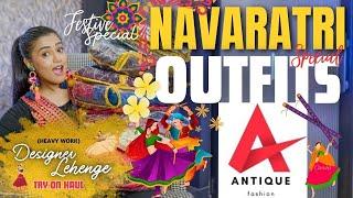 All new *NAVARATRI* Special lehenga from ANTIQUE FASHION Heavy workFully stitchedtryon gimaashi