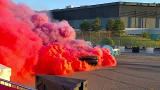 Dodge Viper vs. Charger Hellcat vs. Challenger Hellcat - Roadkill Nights - Tug of War Burnout