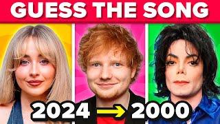 GUESS THE SONG  From 2024 to 2000  Music Quiz Challenge