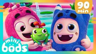 The Odd Frog  Minibods  Mini Oddbods  Baby Oddbods  Funny Cartoons For Kids