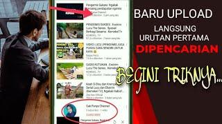 Cara agar video kita mudah ditemukan di youtube urutan pertama - Youtuber pemula