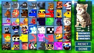 Super FNaF WORLD All 48 NEW Animatronics Unlocked All Characters