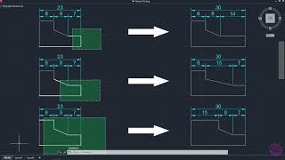 3-11 Stretching objects AutoCAD 2023