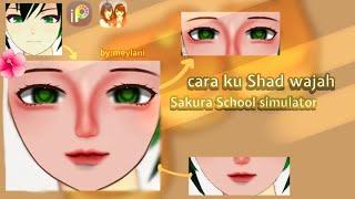 ╰Cara ku Shading wajah Sakura School simulator #sakuraschoolsimulator #tutorial #ibispaintx byme