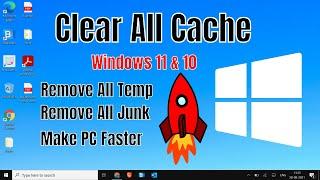 How to Clear ALL CACHE & JUNK From Windows 11 & Windows 10 Easy Way