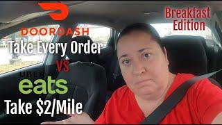 DoorDash vs Uber Eats  Breakfast Edition