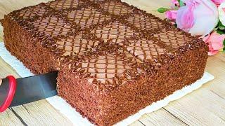 Schokoladenkuchen in 15 Minuten ZART und SEHR LECKER. Einfaches Rezept 