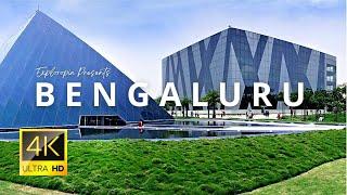 Bengaluru Bangalore India  in 4K 60FPS ULTRA HD HDR Drone Video Silicon Valley of India