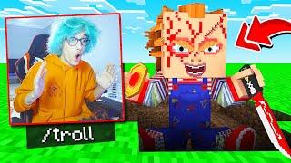 Minecraftta Arkadaşımı Katil Bebek Chucky ile TROLLEDİM