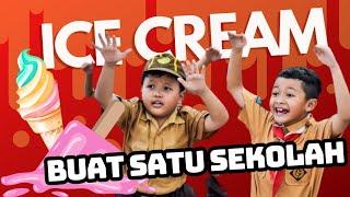 SERU  BAGI BAGI ICE CREAM SATU SEKOLAHAN 