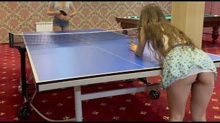 LITTLE PRINCESS vs Renita - Highlights Moments - Womens Table Tennis