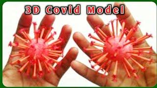 3D structure of coronavirus with paper easy   diy paper crafts  coronavirus model