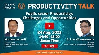 Public-sector Productivity Challenges and Opportunities