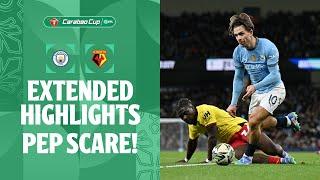 PEP SCARE  Manchester City v Watford extended highlights