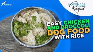 Recipe Easy Chicken and Broccoli Dog Food with Rice