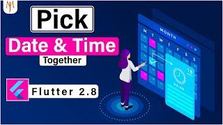 Flutter Tutorial - Pick Date And Time Together