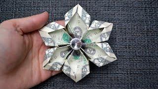 My MONEY FLOWER  Nice Dollar Origami  Tutorial DIY by NProkuda