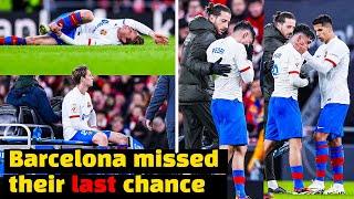 GAME OVER De Jong and Pedris injuries leave Barcelona no chance to survive this season