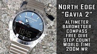 North Edge Gavia 2 full review. 200m WRDiving DepthAltiBaroCompassPedometer #264 #gedmislaguna