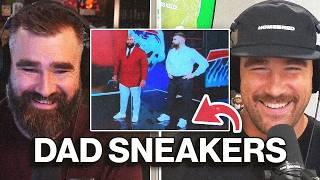 Who had the cooler shoes? Jasons Dad Balances vs. Travis retro Jordan 3s