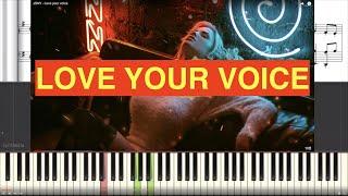 Jony Love Your Voice Instrumental Piano Tutorial Instrumental Cover