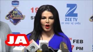 Drama Queen Rakhi Sawant Interact With Media At Zee Rishtey Awards 2017