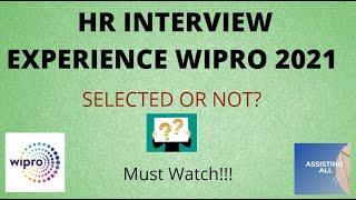 How I cracked Wipro HR round  2021 batch  WIPRO HR Interview Experience 2021