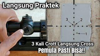 Cara mudah setting  zeroing telescope  Langsung praktek