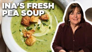 Ina Gartens Fresh Pea Soup  Barefoot Contessa  Food Network