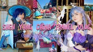 Shen Yang China travel vlog  scaramouche genshin impact and Robin honkai star rail cosplay studio