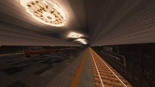 Kharkiv subway in Minecraft construction Turboatom.