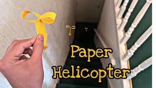 How to make paper Helicopter  Paper Crafts