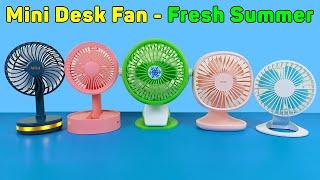 Mini Fan - Strong Wind Fresh Summer Rechargeable Handheld Foldable  Unboxing And Review