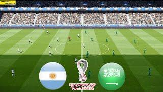 PES ARGENTINA vs SAUDI ARABIA GROUP C - FIFA World Cup 2022 Qatar - Full Match eFootball  Gameplay