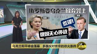 乌克兰和平峰会落幕   多国皆反对普京的停火条件  八点最热报 17062024