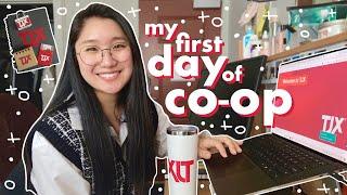  first day of brand marketing co-op @northeastern  TJX co-op co-op program explained + WFH life