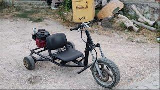 hurda motordan 65 HP 3 tekerlekli araba yapımı 3 wheel gasoline car homemade #kendindeyapabilirsin