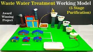 waste water treatment purificationfilter working model for science exhibition - diy. howtofunda