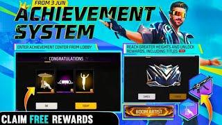 CLAIM FREE EMOTE  GLOO WALL SKIN  GUN SKIN  NEW ACHIEVEMENT SYSTEM FREE FIRE  FF NEW EVENT