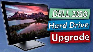 How To do Dell Inspiron 2350 All In One Hard Drive Upgrade - partial disassembly