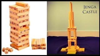 How to build a castle with Jenga blocks  Creative building block of Jenga Castle