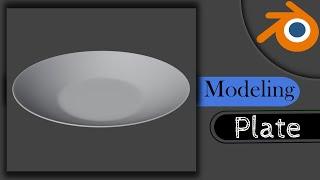 Lets Modeling  PLATE  in Blender 3.1  Real-Time 3D Beginners Tutorial .