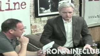 Julian Assange at the Frontline Club